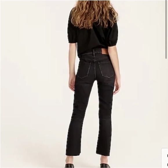 J. Crew 9" Demi-Boot Crop Jean in Charcoal Size 27 - Picture 2 of 12